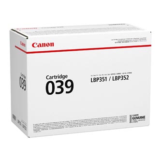 Obrazek Canon 039 0287C001 originální tonerová kazeta, barva náplně černá, výtěžnost cartridge 11000 stran