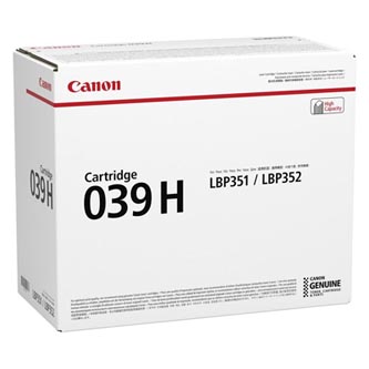 Obrazek Canon 039H 0288C001 originální tonerová kazeta, barva náplně černá, výtěžnost cartridge 25000 stran