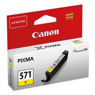 Obrazek Canon 571 0388C001 originální inkoustová kazeta, barva náplně žlutá, výtěžnost cartridge 306 stran