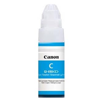 Obrazek Canon GI-490 0664C001 originální ink bottle, barva náplně azurová, výtěžnost cartridge 7000 stran