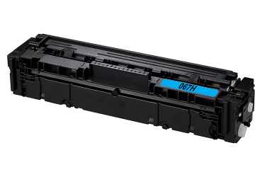 Obrazek Canon 067 H 067HC kompatibilní tonerová kazeta bez chipu, barva náplně azurová, výtěžnost cartridge 2300 stran