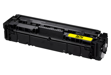 Obrazek Canon 067H 067HY kompatibilní tonerová kazeta bez chipu, barva náplně žlutá, výtěžnost cartridge 2300 stran