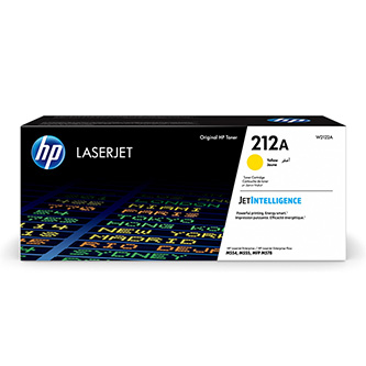 Obrazek HP originální toner W2122A, yellow, 4500str., HP 212A, HP Color LaserJet Enterpr