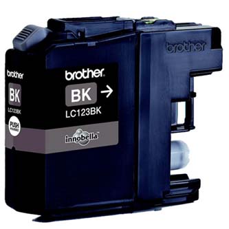 Obrazek Brother LC123 LC123BK originální inkoustová kazeta, barva náplně černá, výtěžnost cartridge 600 stran