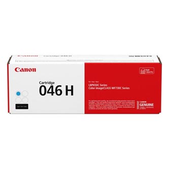 Obrazek Canon 046H 1253C002 originální tonerová kazeta, barva náplně azurová, výtěžnost cartridge 5000 stran