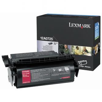 Obrazek Lexmark 12A0725 originální tonerová kazeta, barva náplně černá, výtěžnost cartridge 23000 stran