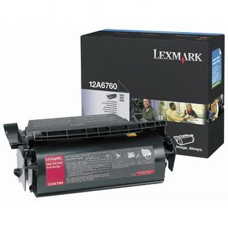 Obrazek Lexmark 12A6760 originální tonerová kazeta, barva náplně černá, výtěžnost cartridge 10000 stran