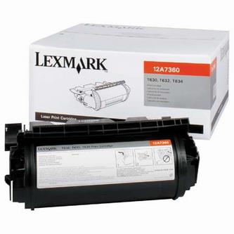 Obrazek Lexmark 12A7360 originální tonerová kazeta, barva náplně černá, výtěžnost cartridge 5000 stran