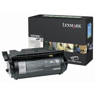 Obrazek Lexmark 12A7465 originální tonerová kazeta, barva náplně černá, výtěžnost cartridge 32000 stran