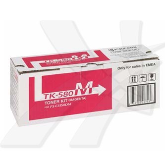Obrazek Kyocera TK-580 1T02KTBNL0 originální tonerová kazeta, barva náplně purpurová, výtěžnost cartridge 2800 stran