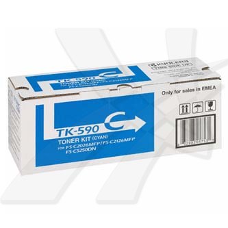 Obrazek Kyocera TK-590 1T02KVCNL0 originální tonerová kazeta, barva náplně azurová, výtěžnost cartridge 5000 stran