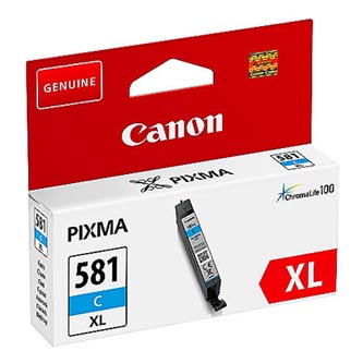 Obrazek Canon 581 XL 2049C001 originální inkoustová kazeta, barva náplně azurová