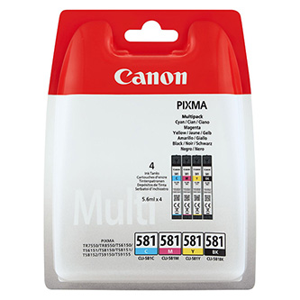Obrazek Canon 581 2103C005 originální inkoustová kazeta blistr, barva náplně azurová/purpurová/žlutá/černá