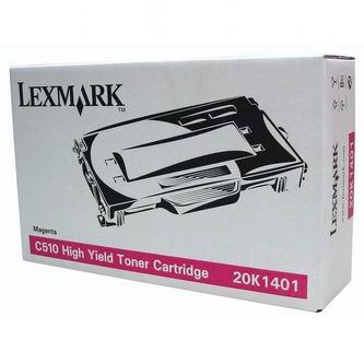 Obrazek Lexmark 20K1401 originální tonerová kazeta, barva náplně purpurová, výtěžnost cartridge 6600 stran