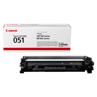 Obrazek Canon 051 2168C002 originální tonerová kazeta, barva náplně černá, výtěžnost cartridge 1700 stran