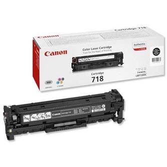 Obrazek Canon 718 2662B005 originální tonerová kazeta, barva náplně černá, výtěžnost cartridge 6800 stran