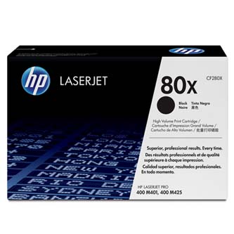Obrazek HP 80X CF280X originální tonerová kazeta, barva náplně černá, výtěžnost cartridge 6900 stran