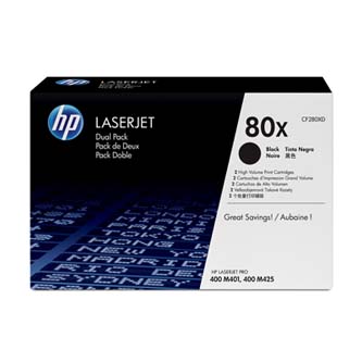 Obrazek HP CF280XD originální tonerová kazeta, barva náplně černá, výtěžnost cartridge 6900 stran