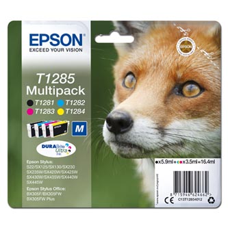 Obrazek Epson T1285 C13T12854012 originální inkoustová kazeta, barva náplně azurová/purpurová/žlutá/černá