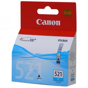 Obrazek Canon 521 2934B009 originální inkoustová kazeta blistr, barva náplně azurová, výtěžnost cartridge 505 stran