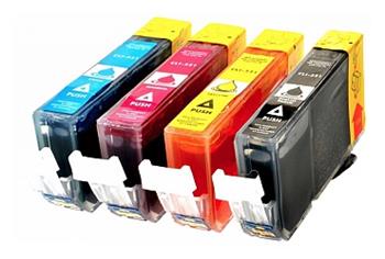 Obrazek Canon 521 2934B010 kompatibilní inkoustová kazeta, barva náplně azurová/purpurová/žlutá/černá