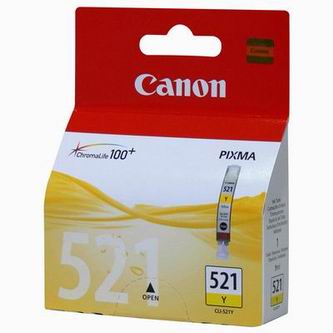 Obrazek Canon 521 2936B001 originální inkoustová kazeta, barva náplně žlutá, výtěžnost cartridge 505 stran