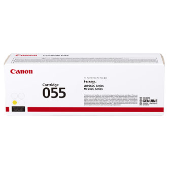 Obrazek Canon 055 3013C002 originální tonerová kazeta, barva náplně žlutá, výtěžnost cartridge 2100 stran