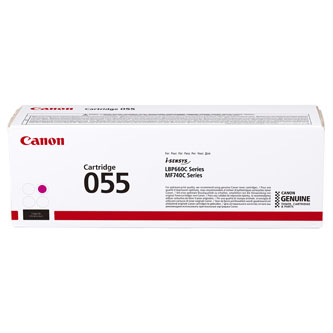 Obrazek Canon 055 3014C002 originální tonerová kazeta, barva náplně purpurová, výtěžnost cartridge 2100 stran