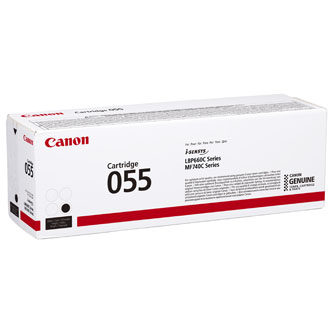Obrazek Canon 055 3016C002 originální tonerová kazeta, barva náplně černá, výtěžnost cartridge 2300 stran