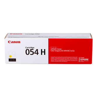 Obrazek Canon 054H 3025C002 originální tonerová kazeta, barva náplně žlutá, výtěžnost cartridge 2300 stran