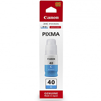 Obrazek Canon GI-40 3400C001 originální ink bottle, barva náplně azurová, výtěžnost cartridge 7700 stran