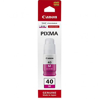 Obrazek Canon GI-40 3401C001 originální ink bottle, barva náplně purpurová, výtěžnost cartridge 7700 stran