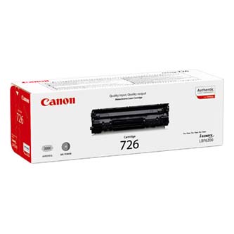 Obrazek Canon 726 (CRG-726) 3483B002 originální tonerová kazeta, barva náplně černá, výtěžnost cartridge 2100 stran
