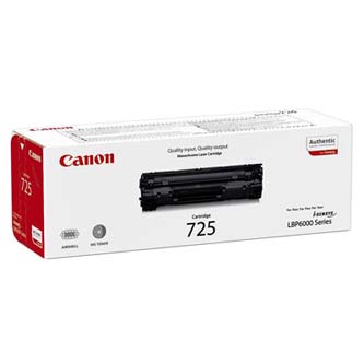 Obrazek Canon 725 (CRG-725) 3484B002 originální tonerová kazeta, barva náplně černá, výtěžnost cartridge 1600 stran