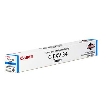 Obrazek Canon C-EXV 34 3783B002 originální tonerová kazeta, barva náplně azurová, výtěžnost cartridge 19000 stran