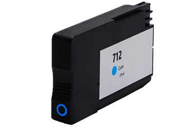 Obrazek HP 712 3ED67A kompatibilní inkoustová kazeta, barva náplně azurová, výtěžnost cartridge 800 stran