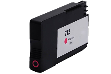Obrazek HP 712 3ED68A kompatibilní inkoustová kazeta, barva náplně purpurová, výtěžnost cartridge 800 stran