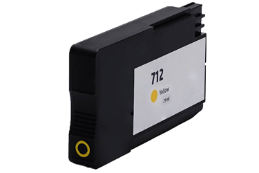 Obrazek HP 712 3ED69A kompatibilní inkoustová kazeta, barva náplně žlutá, výtěžnost cartridge 800 stran