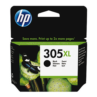 Obrazek HP 305 XL 3YM62AE originální inkoustová kazeta, barva náplně černá, výtěžnost cartridge 240 stran