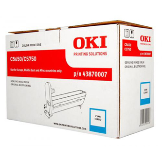 Obrazek Oki C5650 43870007 válcová jednotka, barva náplně azurová, výtěžnost cartridge 20000 stran