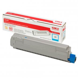 Obrazek Oki C8600 43487711 originální tonerová kazeta, barva náplně azurová, výtěžnost cartridge 6000 stran