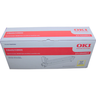 Obrazek Oki C8600 43449013 válcová jednotka, barva náplně žlutá, výtěžnost cartridge 20000 stran