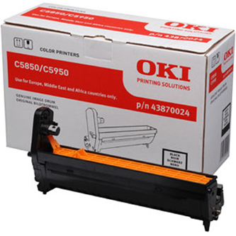 Obrazek Oki C 5850 43870024 válcová jednotka, barva náplně černá, výtěžnost cartridge 20000 stran