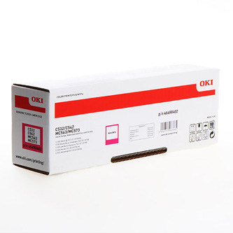 Obrazek Oki C532 46490402 originální tonerová kazeta, barva náplně purpurová, výtěžnost cartridge 1500 stran