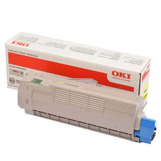 Obrazek Oki C612 46507505 originální tonerová kazeta, barva náplně žlutá, výtěžnost cartridge 6000 stran