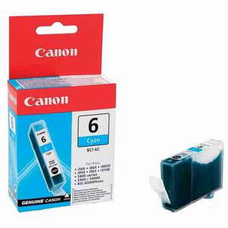 Obrazek Canon 6 (BCI-6) 4706A002 originální inkoustová kazeta, barva náplně azurová