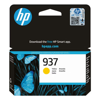 Obrazek HP 937 4S6W4NE#CE1 originální inkoustová kazeta, barva náplně žlutá, výtěžnost cartridge 800 stran