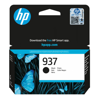 Obrazek HP 937 4S6W5NE#CE1 originální inkoustová kazeta, barva náplně černá, výtěžnost cartridge 1250 stran