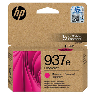 Obrazek HP 937e 4S6W7NE originální inkoustová kazeta, barva náplně purpurová, výtěžnost cartridge 1650 stran
