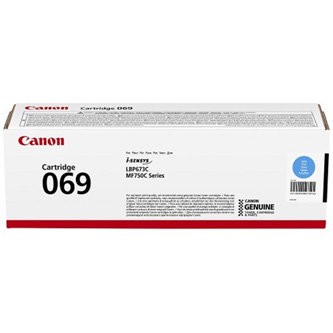 Obrazek Canon 069 5093C002 originální tonerová kazeta, barva náplně azurová, výtěžnost cartridge 1900 stran